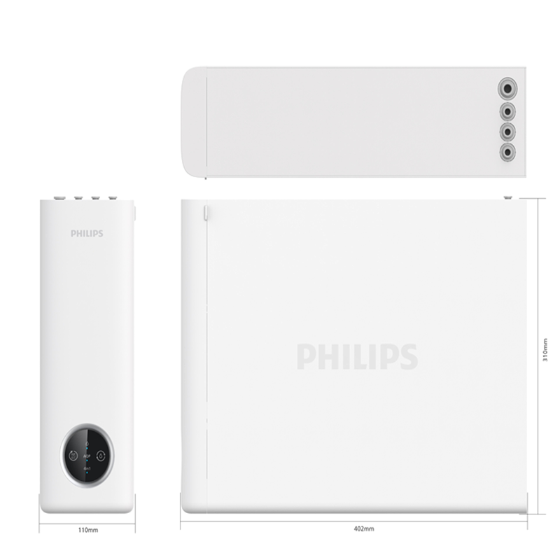 飞利浦（PHILIPS）净水器AUT9412原装进口RO反渗透 净/纯双出水自清洁 600G 图片 1