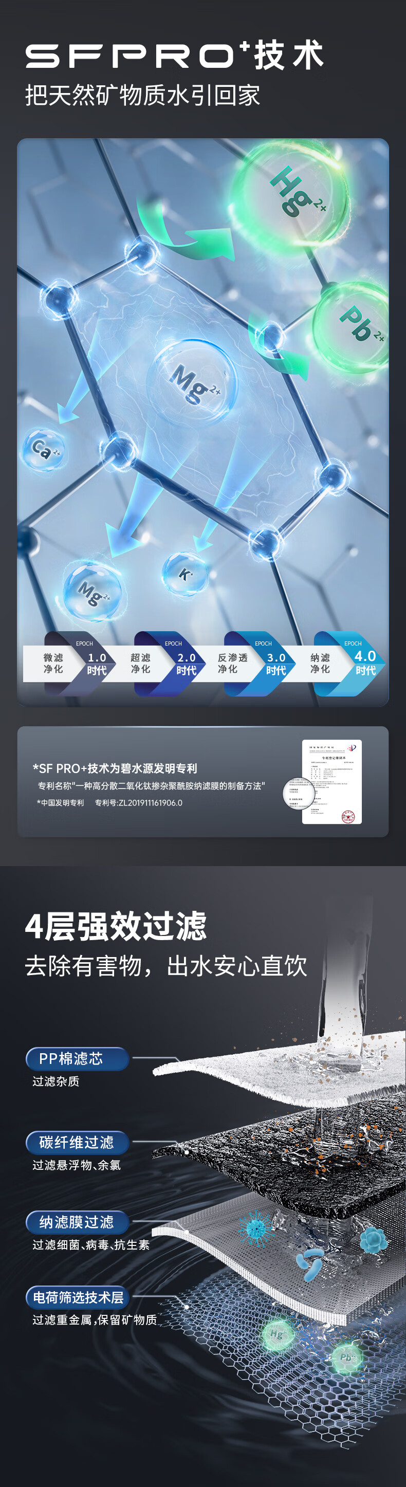 碧水源净水器800G加热净水器保留矿物质的净热一体机家用厨下式纳滤直饮机P800HC2 详情图 7