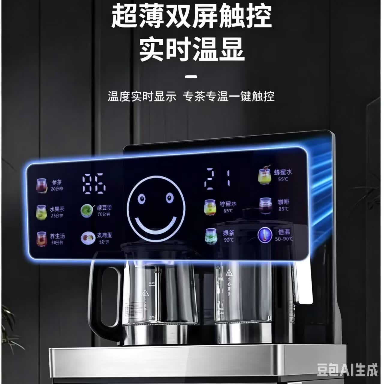 品牌 司迈特（SMARTEM） 商品编号 10216523162071 店铺 司迈特净饮水旗舰店 货号 B8 CCC强制性认证 是 认证型号 ZC-89 加热功率 1800W 功能 底部上水 包装清单 整机*1 配件*1 谁明书*1 司迈特茶吧机B8语音一键启动全磨砂双屏双显养生煮茶养生壶12小时保温不锈钢抽水管 制热... 详情图 2